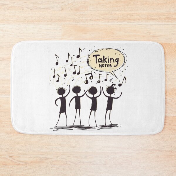 Item preview, Funny Music Art Taking Notes Funny Musical Notes symbol  designed and sold by ArtFromBeyond.