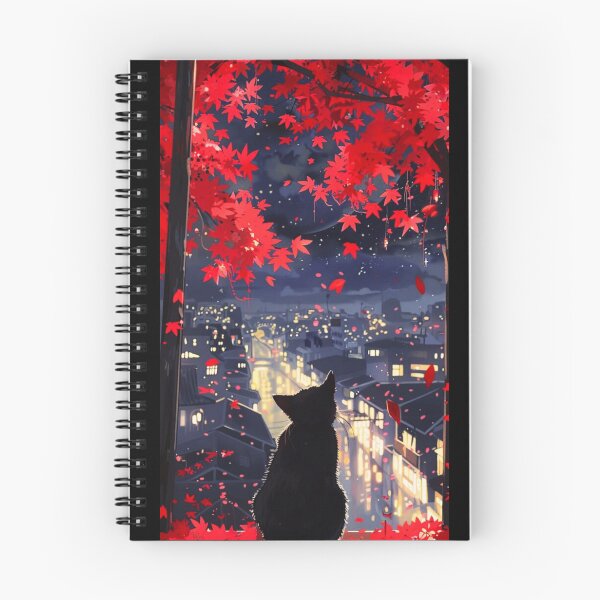 Item preview, Black cat in Tokyo night  designed and sold by Wayo29.