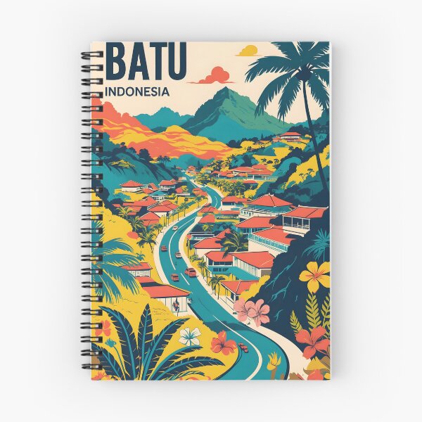 Item preview, Batu Indonesia Vintage Travel Tourism designed and sold by TravelersGems.