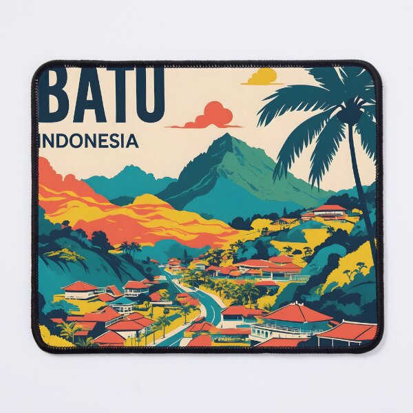 Item preview, Batu Indonesia Vintage Travel Tourism designed and sold by TravelersGems.