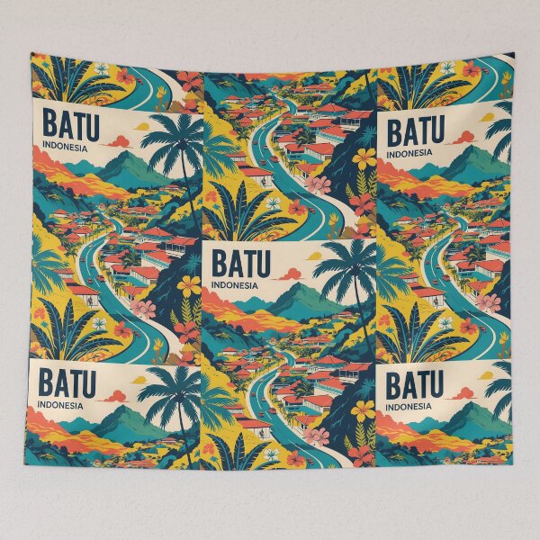 Item preview, Batu Indonesia Vintage Travel Tourism designed and sold by TravelersGems.