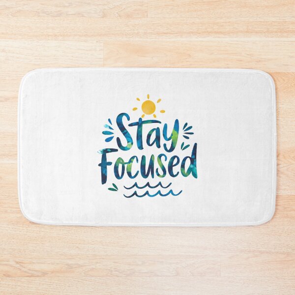 Item preview, Stay Focused - Cute Watercolor Motivational Quotes designed and sold by RiceArtShop.