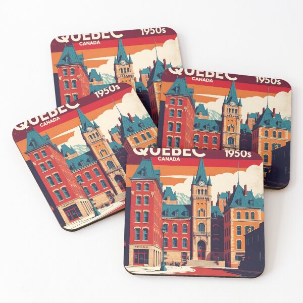 Item preview, Quebec Canada 1950s Vintage Travel Tourism designed and sold by TravelersGems.