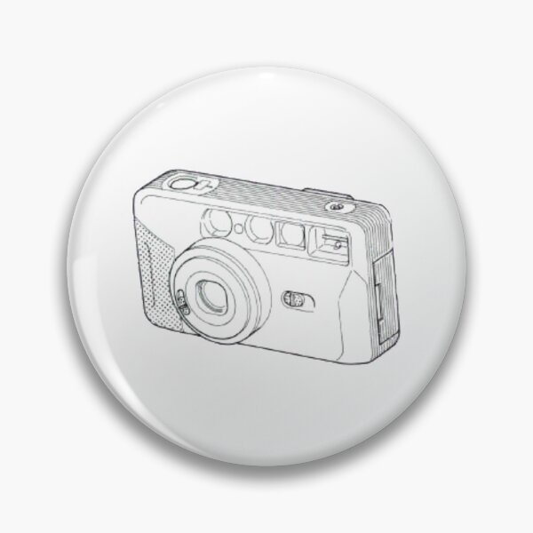 Item preview, Point and Shoot Digital Camera Drawing, Early 2000's Camera designed and sold by Film Camera Nerds.