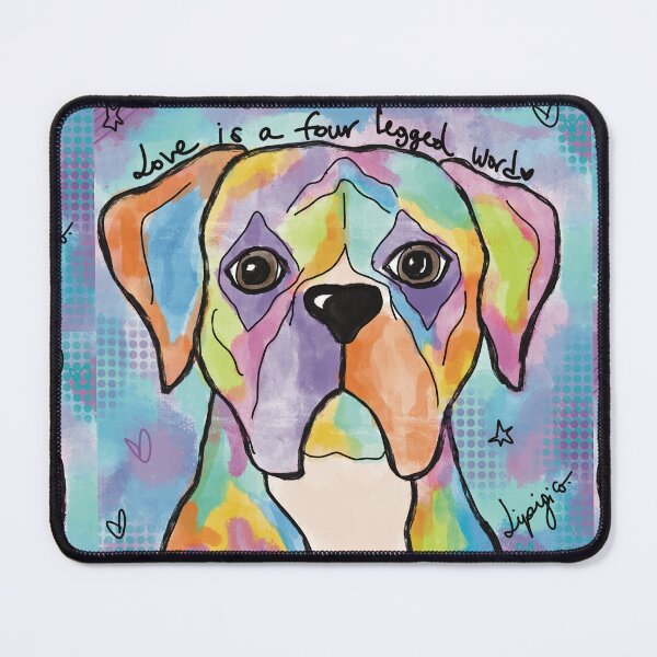 Item preview, Love is a four legged word. Boxer edition designed and sold by LipigicoArt.