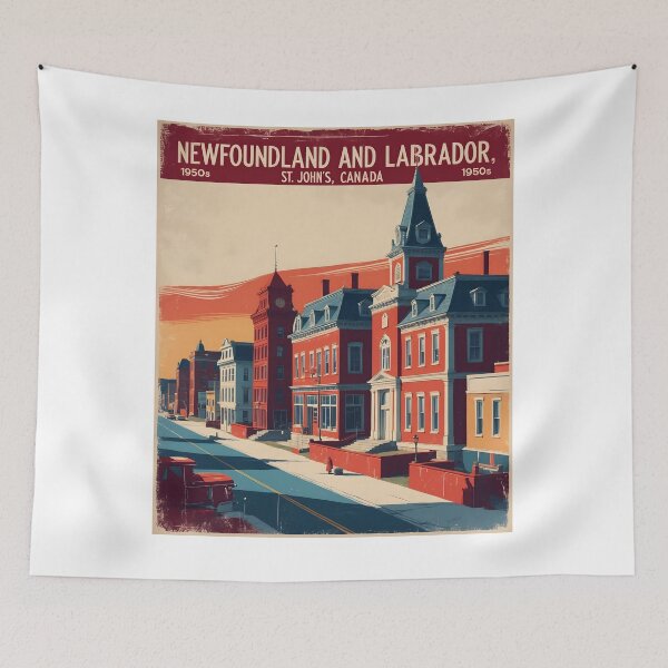 Item preview, Newfoundland and Labrador Canada 1950s Vintage Travel Tourism designed and sold by TravelersGems.