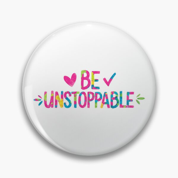 Item preview, Be Unstoppable - Cute Watercolor Motivational Quotes designed and sold by RiceArtShop.
