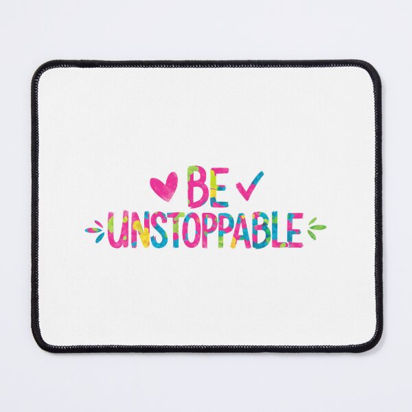 Item preview, Be Unstoppable - Cute Watercolor Motivational Quotes designed and sold by RiceArtShop.