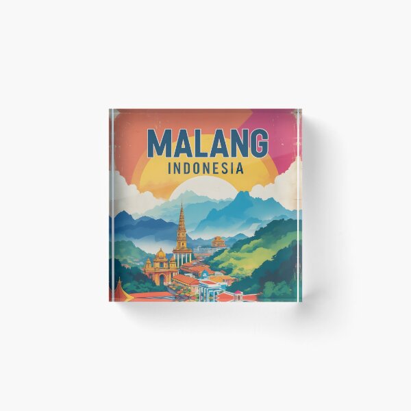 Item preview, Malang Indonesia Vintage Travel Tourism designed and sold by TravelersGems.