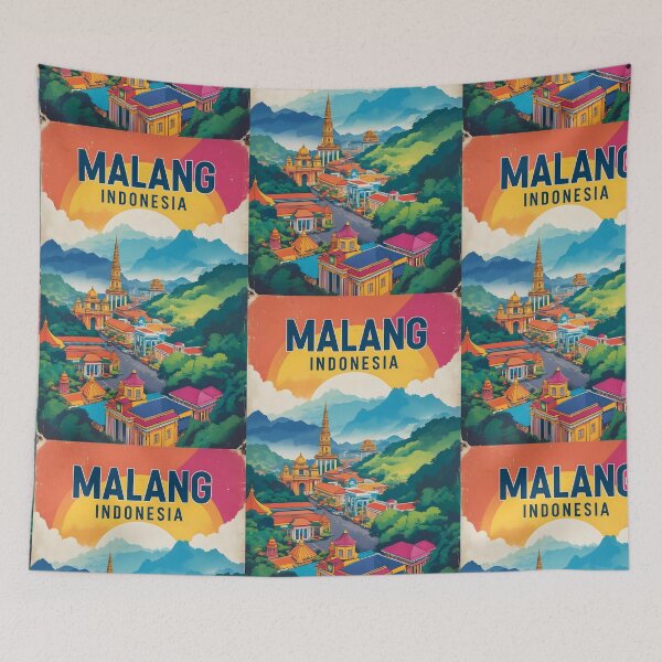 Item preview, Malang Indonesia Vintage Travel Tourism designed and sold by TravelersGems.
