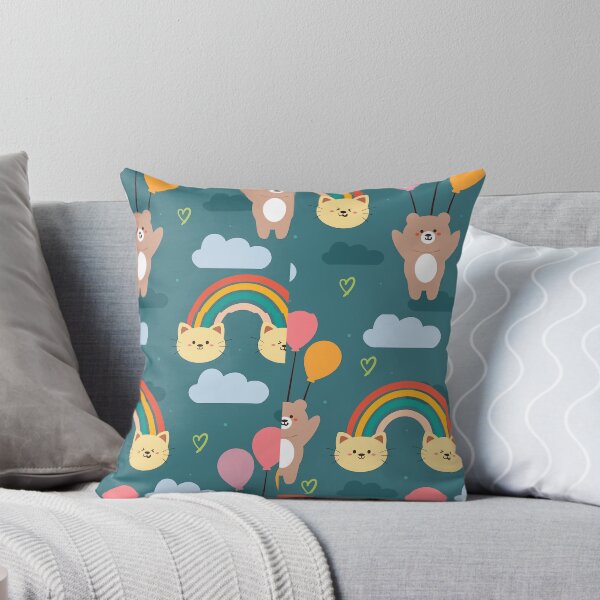 Item preview, Seamless Cartoon Cat Flower Cute Wallpaper designed and sold by vintageretrostyleshop.