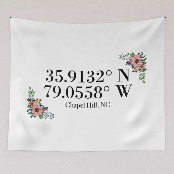 Item preview, Chapel Hill, NC Coordinates designed and sold by mynameisliana.