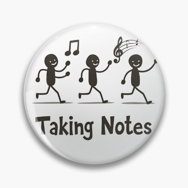Item preview, Funny Music Art Taking Notes Funny Musical Notes symbol  designed and sold by ArtFromBeyond.