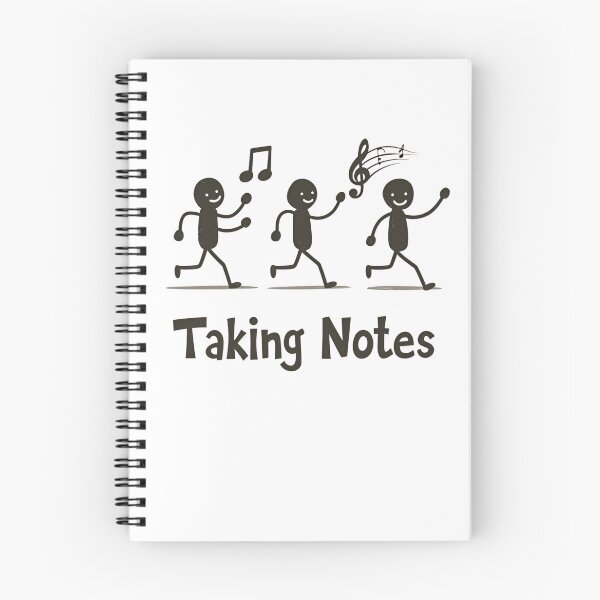 Item preview, Funny Music Art Taking Notes Funny Musical Notes symbol  designed and sold by ArtFromBeyond.