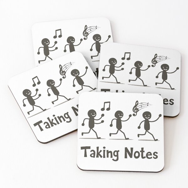 Item preview, Funny Music Art Taking Notes Funny Musical Notes symbol  designed and sold by ArtFromBeyond.