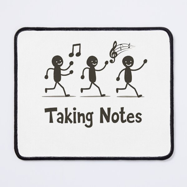 Item preview, Funny Music Art Taking Notes Funny Musical Notes symbol designed and sold by ArtFromBeyond.