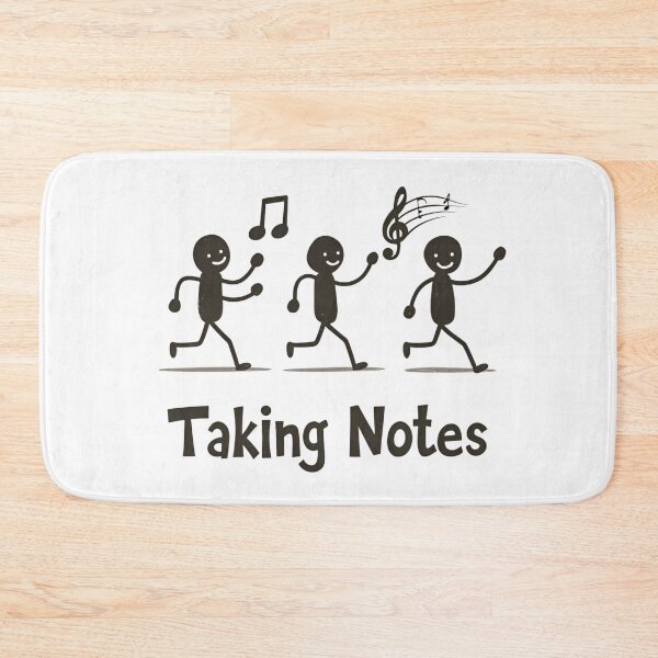 Item preview, Funny Music Art Taking Notes Funny Musical Notes symbol  designed and sold by ArtFromBeyond.