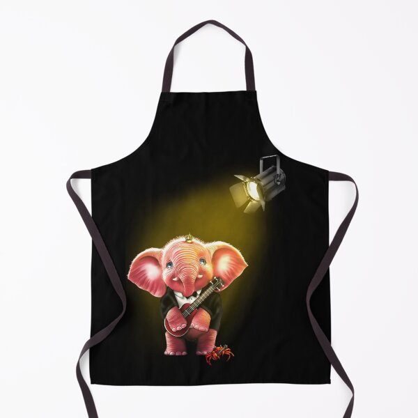 Item preview, Pink elephant playing the ukulele  designed and sold by Sghetti.