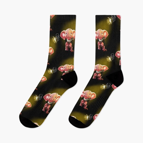 Item preview, Pink elephant playing the ukulele  designed and sold by Sghetti.