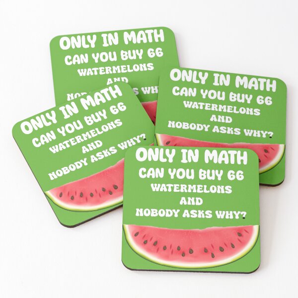 Item preview, Math and Watermelon designed and sold by Mach  5 Designs.