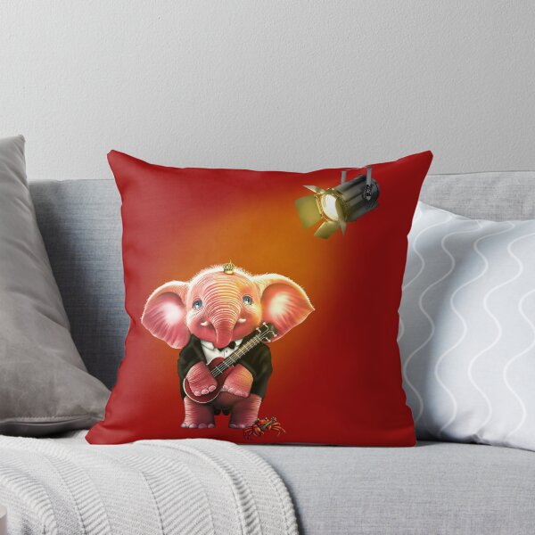 Item preview, Copy of Pink elephant playing the ukulele  designed and sold by Sghetti.