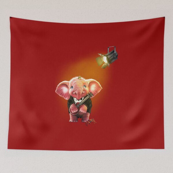 Item preview, Copy of Pink elephant playing the ukulele  designed and sold by Sghetti.
