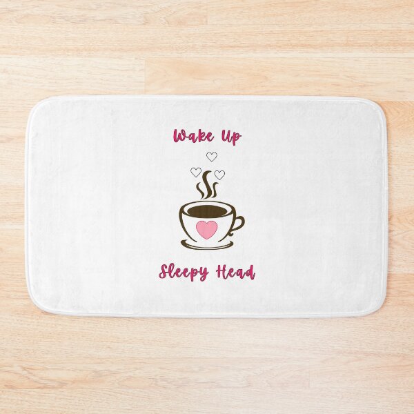 Item preview, Wake Up Sleepy Head, Cup of Coffee, Love Hearts designed and sold by AASparksDesigns.