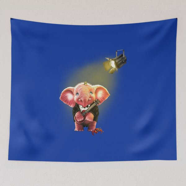 Item preview, Copy of Copy of Pink elephant playing the ukulele  designed and sold by Sghetti.