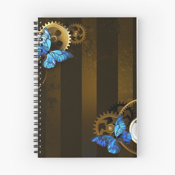 Item preview, Steampunk frame with blue butterflies designed and sold by Blackmoon9.