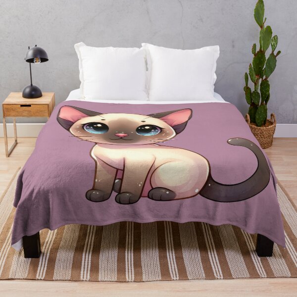 Item preview, Super Cute and Adorable Kawaii Siamese Kitty designed and sold by AnmitsuArt.