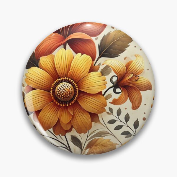 Item preview, Autumn Bloom Floral Pattern – Elegant Vintage Botanical Illustration designed and sold by LDArtWork.