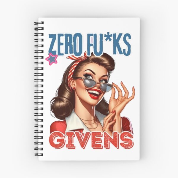 Item preview, Zero Fu*ks Given Retro Woman Laughing designed and sold by Vicky021.
