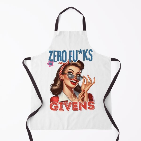 Item preview, Zero Fu*ks Given Retro Woman Laughing designed and sold by Vicky021.
