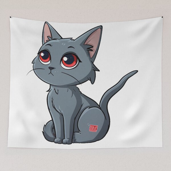 Item preview, Cute cartoon kitten designed and sold by Stickermagician.