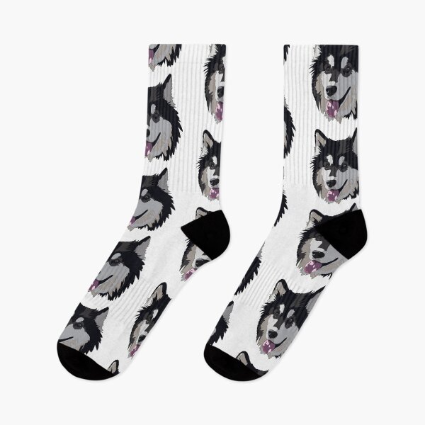 Item preview, Copy of Copy of Grey Husky Alaskan malamute mix  designed and sold by LeahcarsArt.
