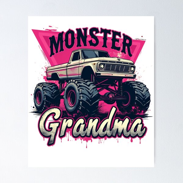 Artikelvorschau, Monster Oma Monster Truck entworfen und verkauft von ArtFromBeyond.