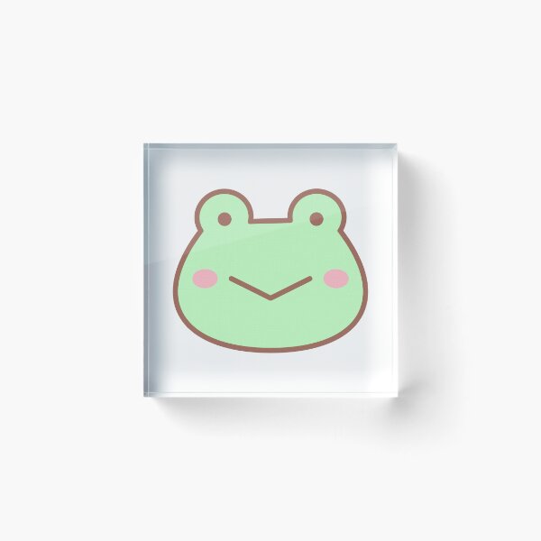 Item preview, Little cute pastel green frog face designed and sold by nuchz.