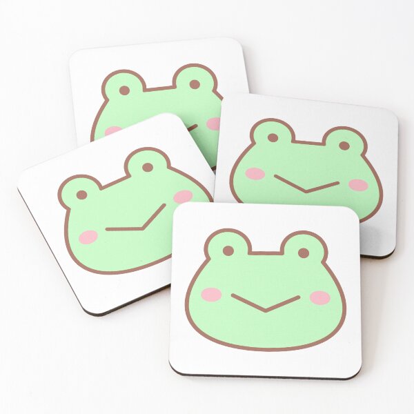 Item preview, Little cute pastel green frog face designed and sold by nuchz.