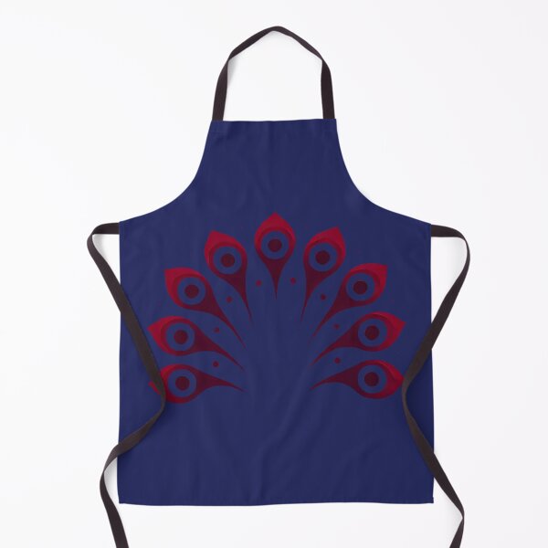 Item preview, Crimson Peacock Tail (Midnight Blue Background) designed and sold by IskandarDesigns.