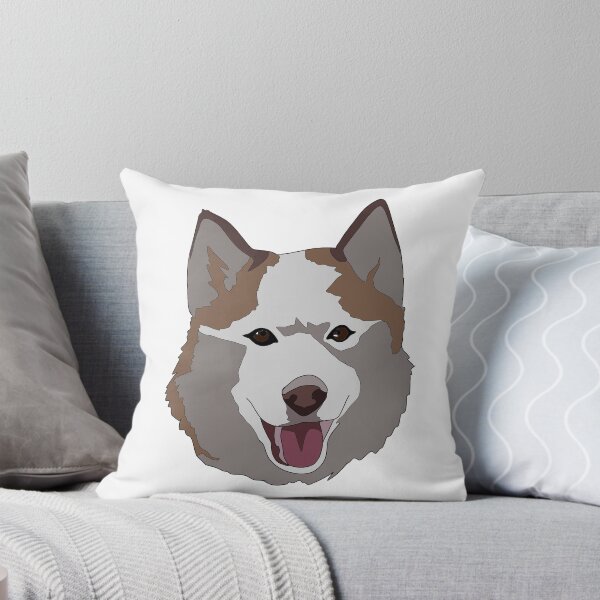 Item preview, Brown Husky Alaskan malamute mix  designed and sold by LeahcarsArt.