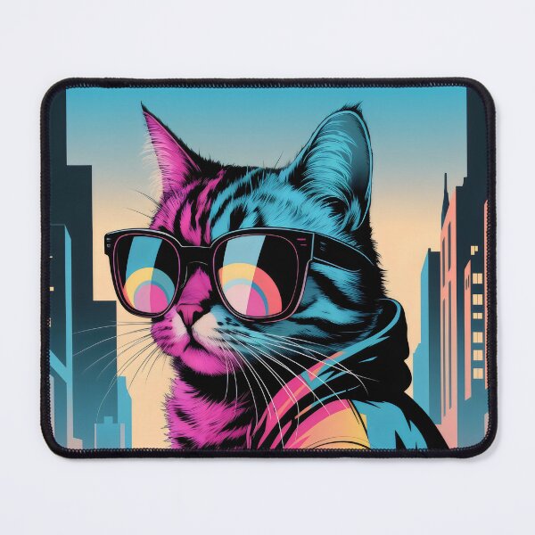Item preview, Cool Cat with Oversized Sunglasses designed and sold by NaughtyMeow.