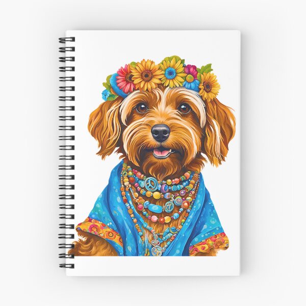 Item preview, Yorkipoo con estilo de los años 70: vibraciones hippies y estilo retro designed and sold by Fredster1966.
