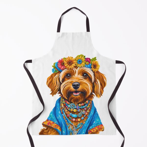 Item preview, Yorkipoo con estilo de los años 70: vibraciones hippies y estilo retro designed and sold by Fredster1966.