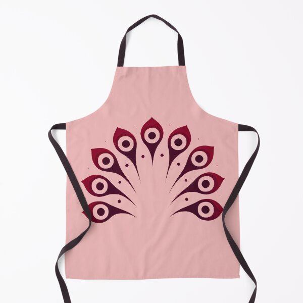 Item preview, Crimson Peacock Tail (Blush Pink Background) designed and sold by IskandarDesigns.