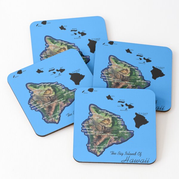 Item preview, The Big Island Of Hawaii With Hawaiian Islands designed and sold by JamesLimborg.