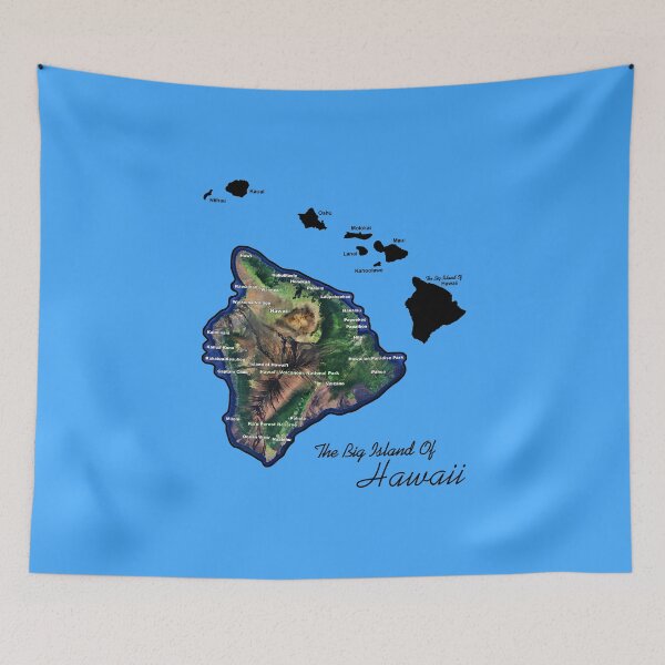 Item preview, The Big Island Of Hawaii With Hawaiian Islands designed and sold by JamesLimborg.