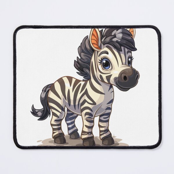 Item preview, Cute cartoon zebra designed and sold by Stickermagician.