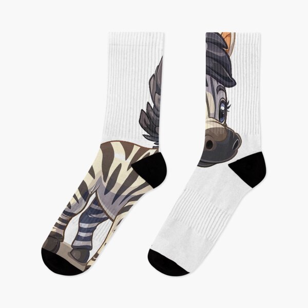 Item preview, Cute cartoon zebra designed and sold by Stickermagician.