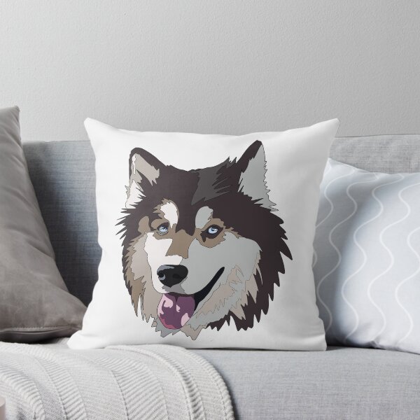Item preview, Copy of Grey husky Alaskan malamute mix  designed and sold by LeahcarsArt.