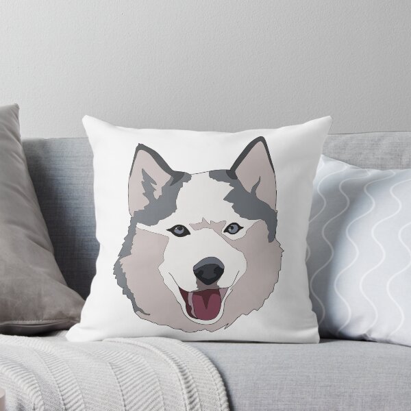 Item preview, Copy of Copy of Copy of Grey husky Alaskan malamute mix  designed and sold by LeahcarsArt.